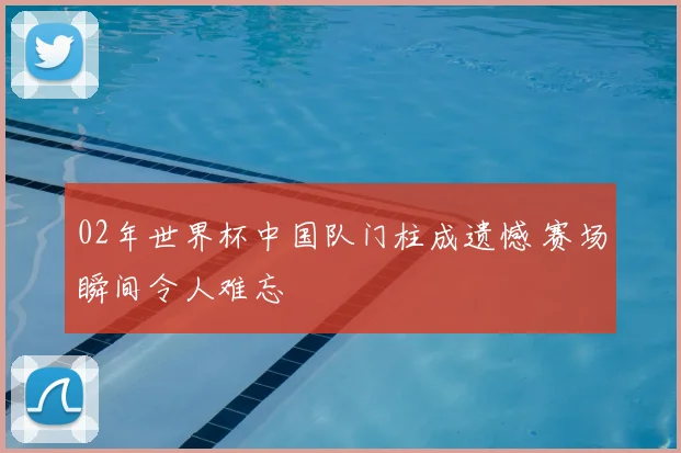 02年世界杯中国队门柱成遗憾 赛场瞬间令人难忘